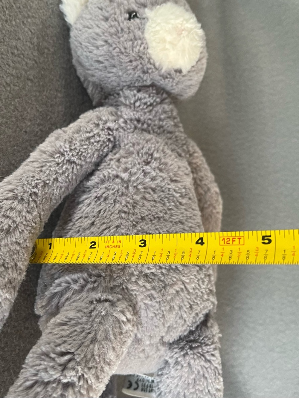 Jellycat Pitterpat Grey Kitty Cat Plush RARE 16" Large Retired HTF Stuffed Anima - Picture 5 of 16